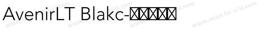 AvenirLT Blakc字体转换